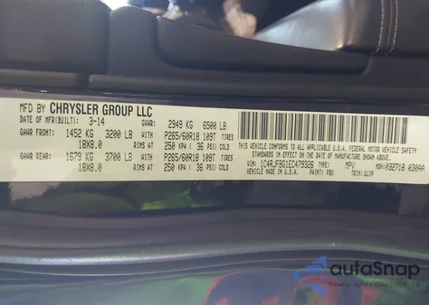 2014 Jeep Grand Cherokee Limited из США, поврежденный, VIN 1C4RJFBG1EC479326